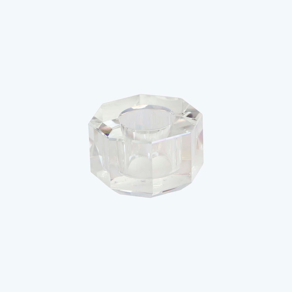 Aura Crystal Candle Holder Iridescent
