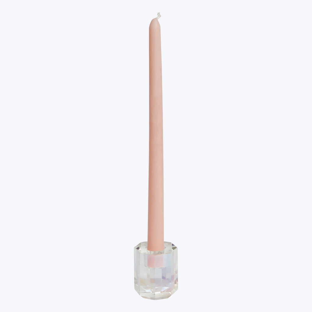 Aura Tall Crystal Candle Holder