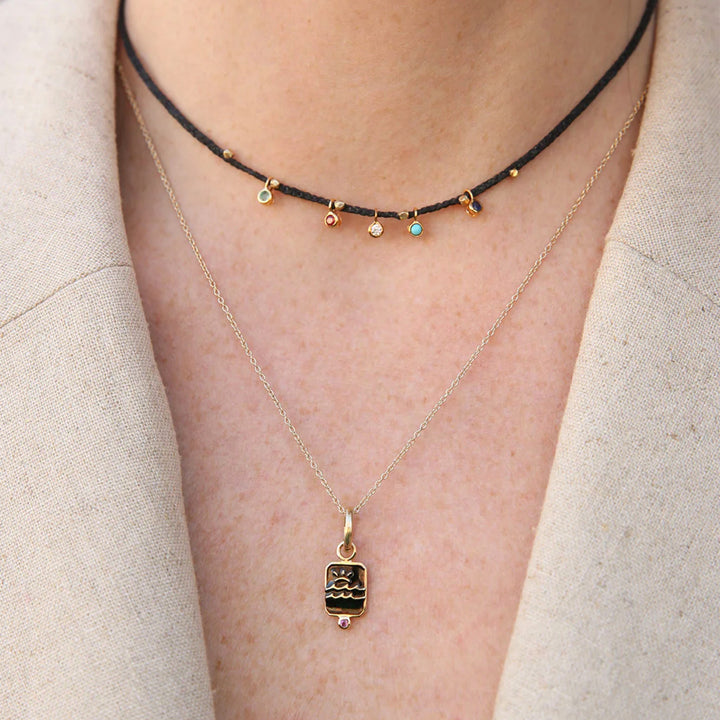 Fine Zodiac Charm Aquarius