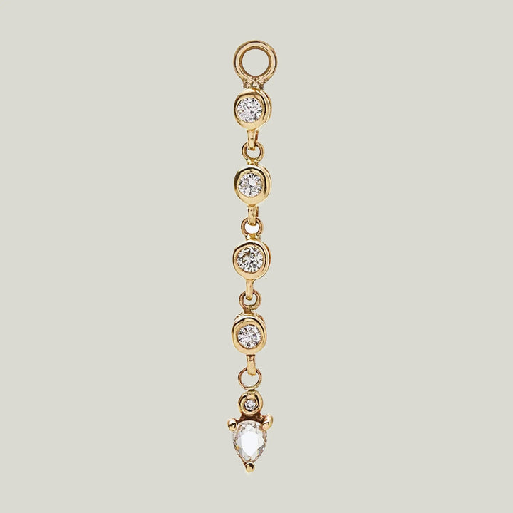 Diamond Bezel Chain Charm Default Title