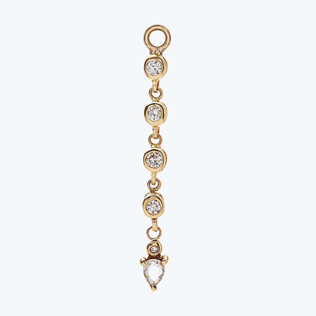 Diamond Bezel Chain Charm Default Title