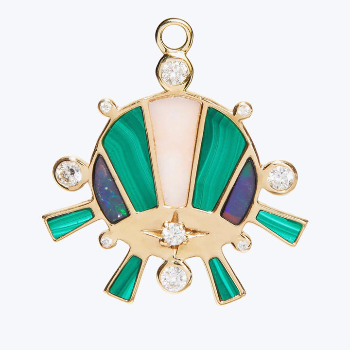 The Sunset Charm With Malachite and Opal Default Title