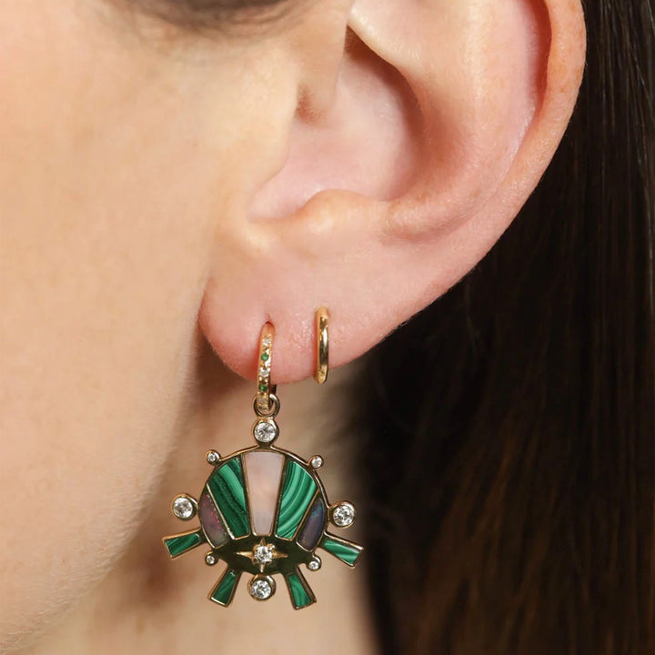 The Sunset Charm With Malachite and Opal Default Title