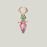 Droplet Charm with Pink Tourmaline Default Title