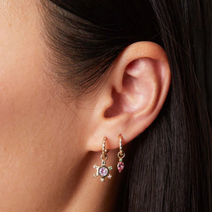 Droplet Charm with Pink Tourmaline Default Title - hover