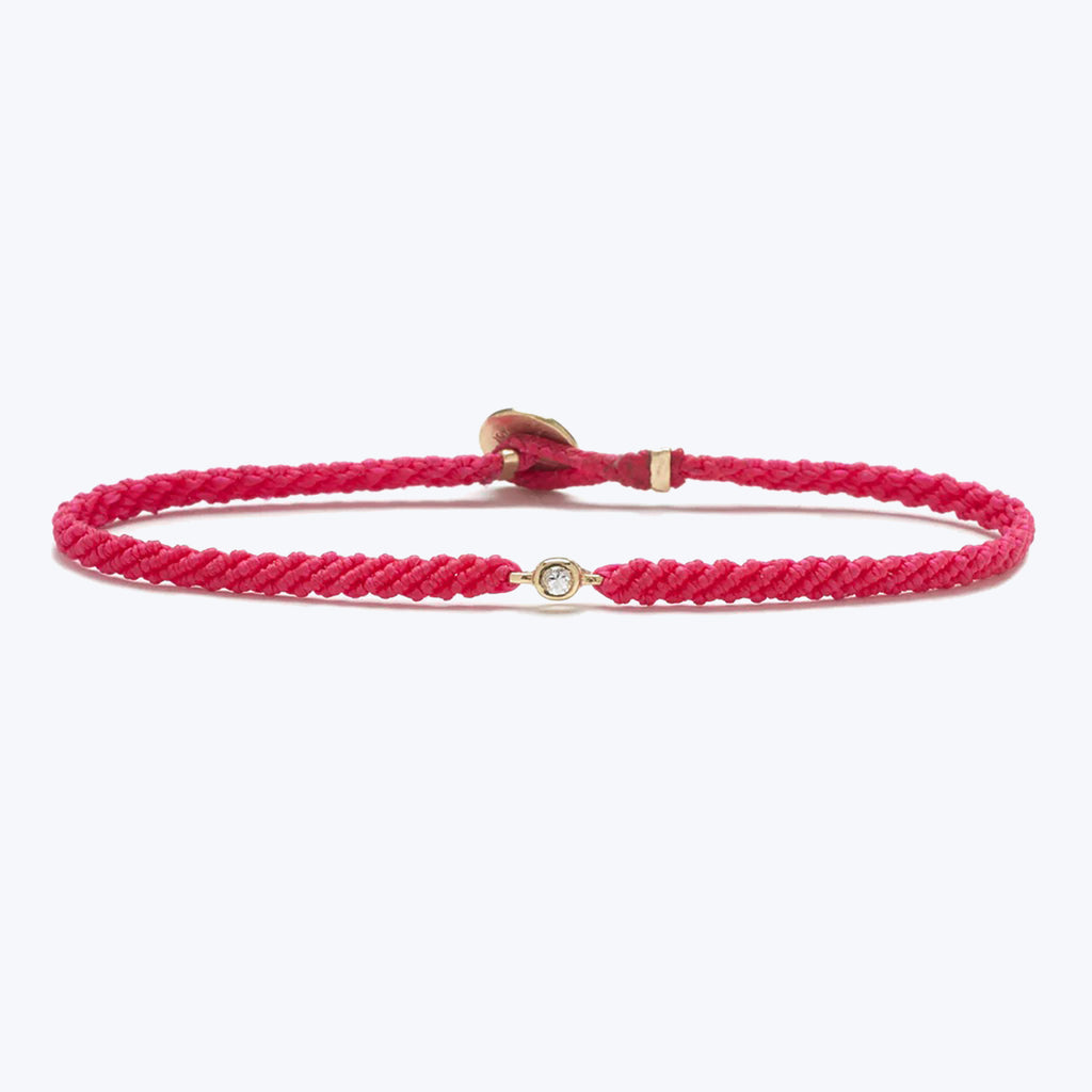 Classic Diamond Bracelet in Fuchsia Default Title