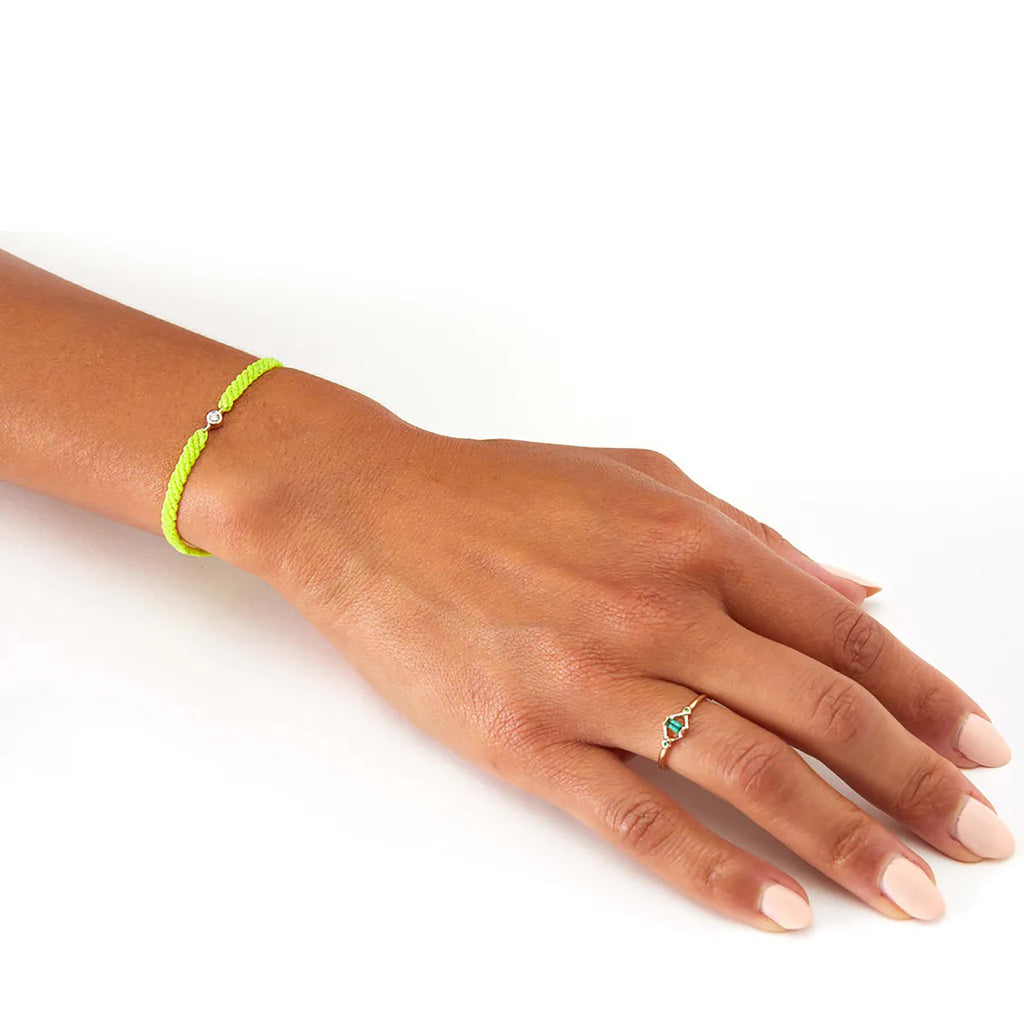 Classic Diamond Bracelet in Neon Yellow Default Title