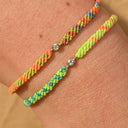 Classic Diamond Bracelet in Rainbow Stripe Default Title