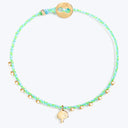 Easygoing Diamond Shroom Charm Bracelet in Blue-Green Default Title