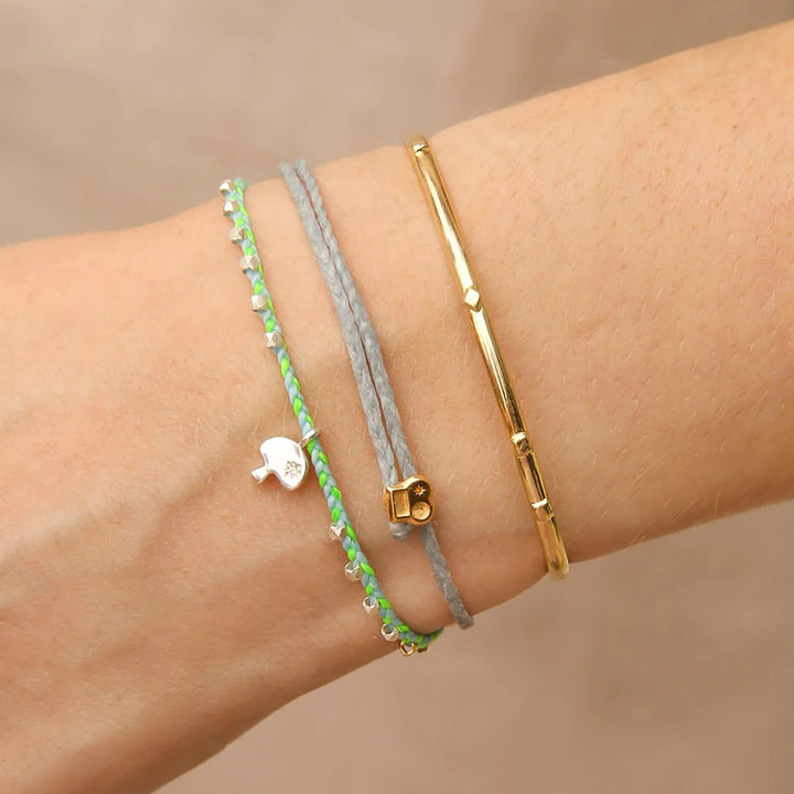 Easygoing Diamond Shroom Charm Bracelet in Blue-Green Default Title