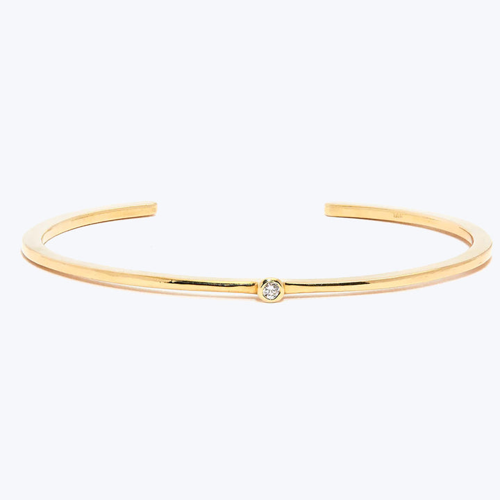 Diamond Bezel Cuff Default Title