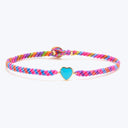 Turquoise Heart Macrame Bracelet Default Title