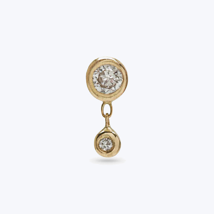 Bezel Stud with Diamond Default Title