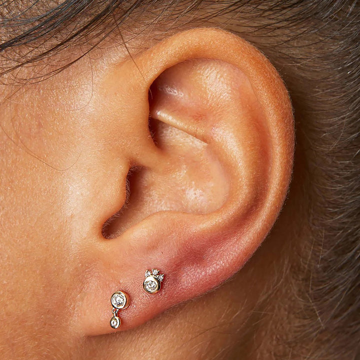 Bezel Stud with Diamond Default Title