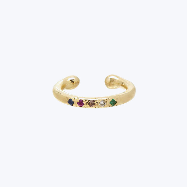 Rainbow Gems Ear Cuff Default Title