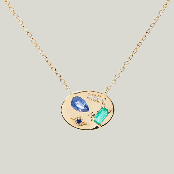Blue Night Market Signet Necklace Default Title