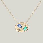 Blue Night Market Signet Necklace Default Title