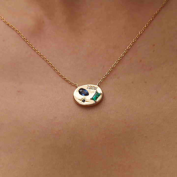 Blue Night Market Signet Necklace Default Title
