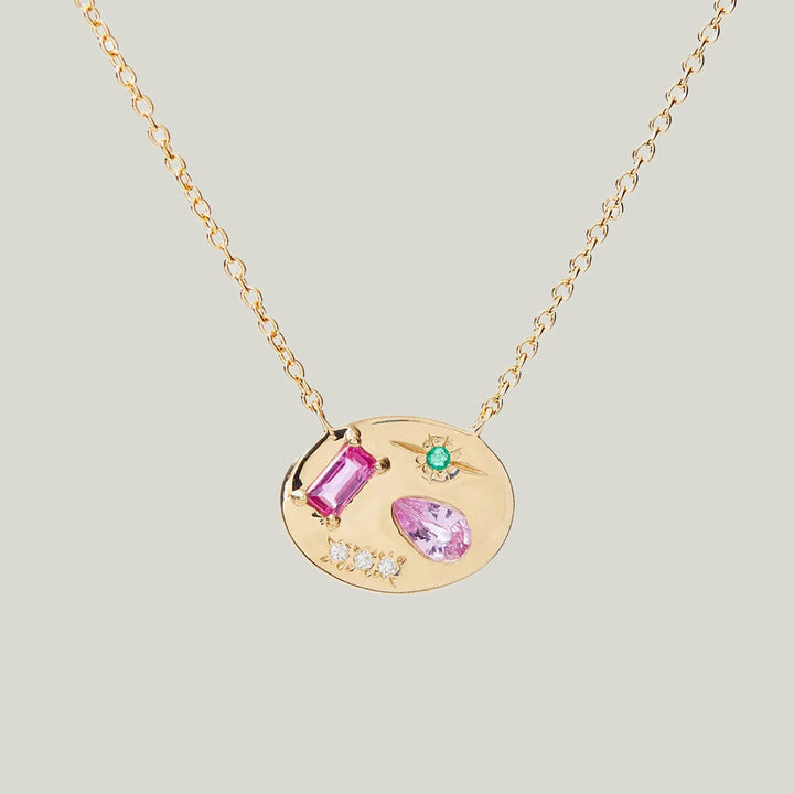 Pink Night Market Signet Necklace Default Title