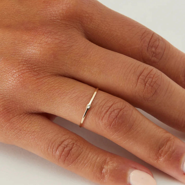 Memory Ring with Diamond Default Title