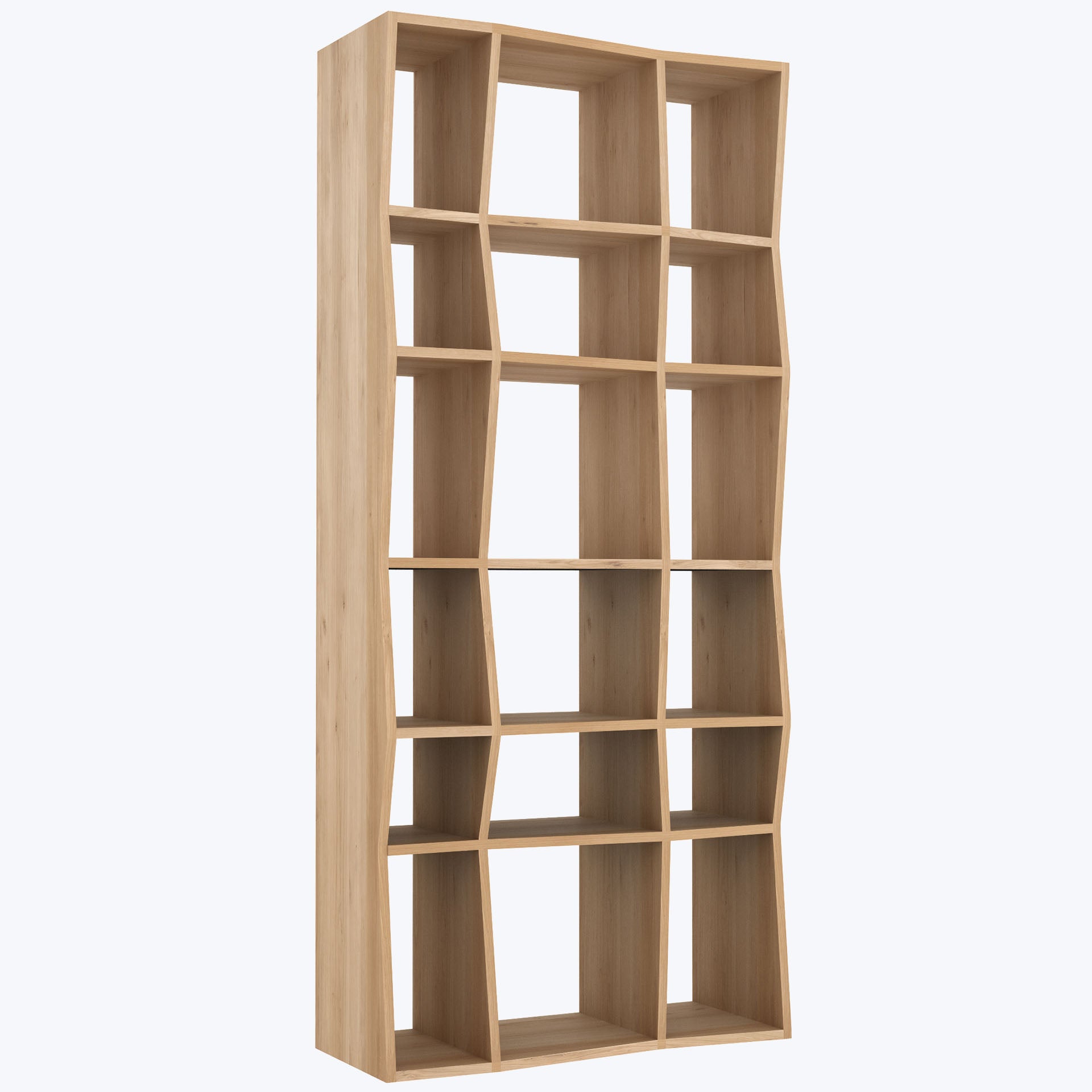 Oak Mosaic Bookcase 37"