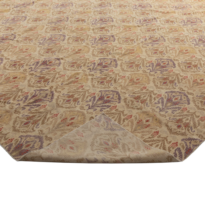 Beige Traditional Wool Rug - 15'11" x 18'1"