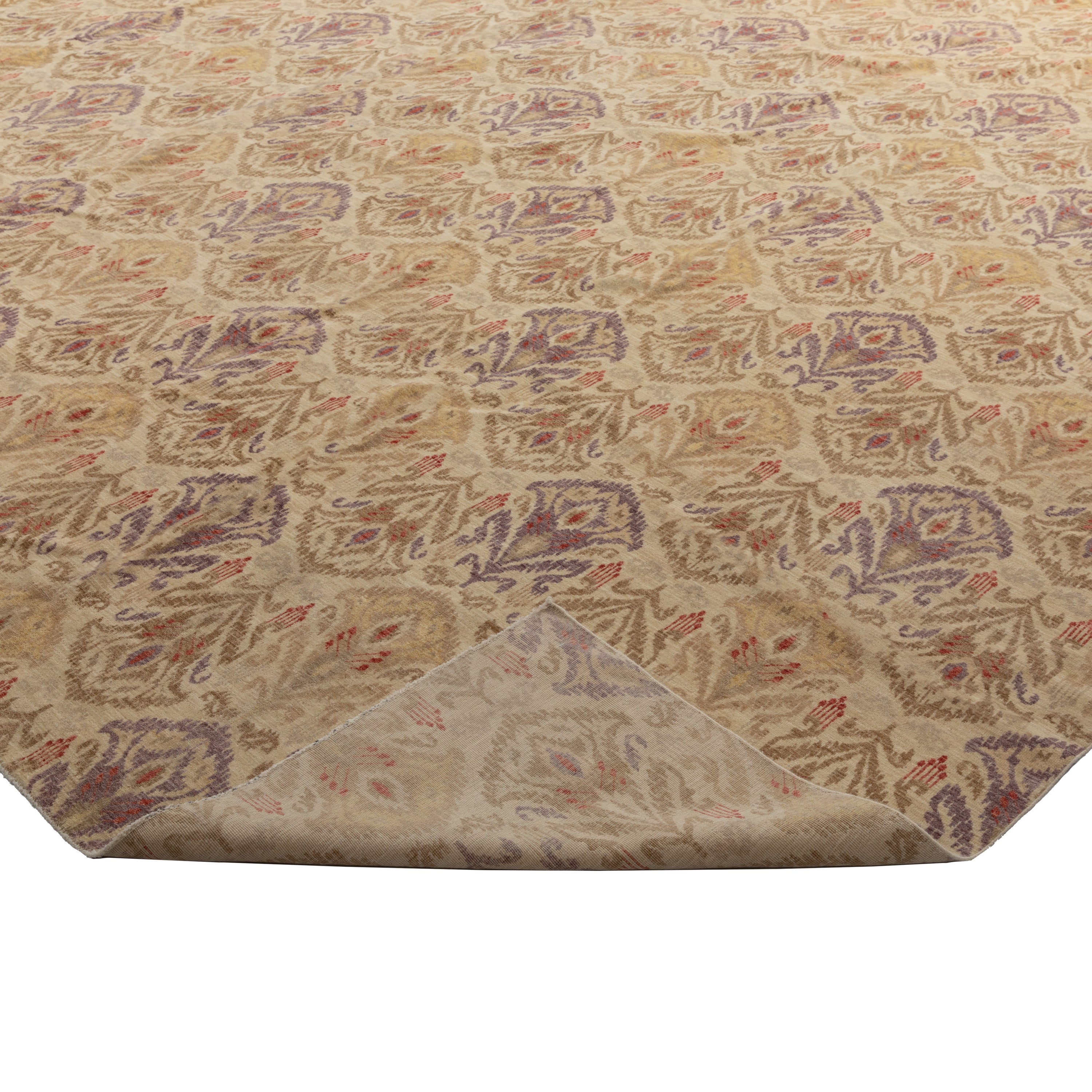 Beige Traditional Wool Rug - 15'11" x 18'1"