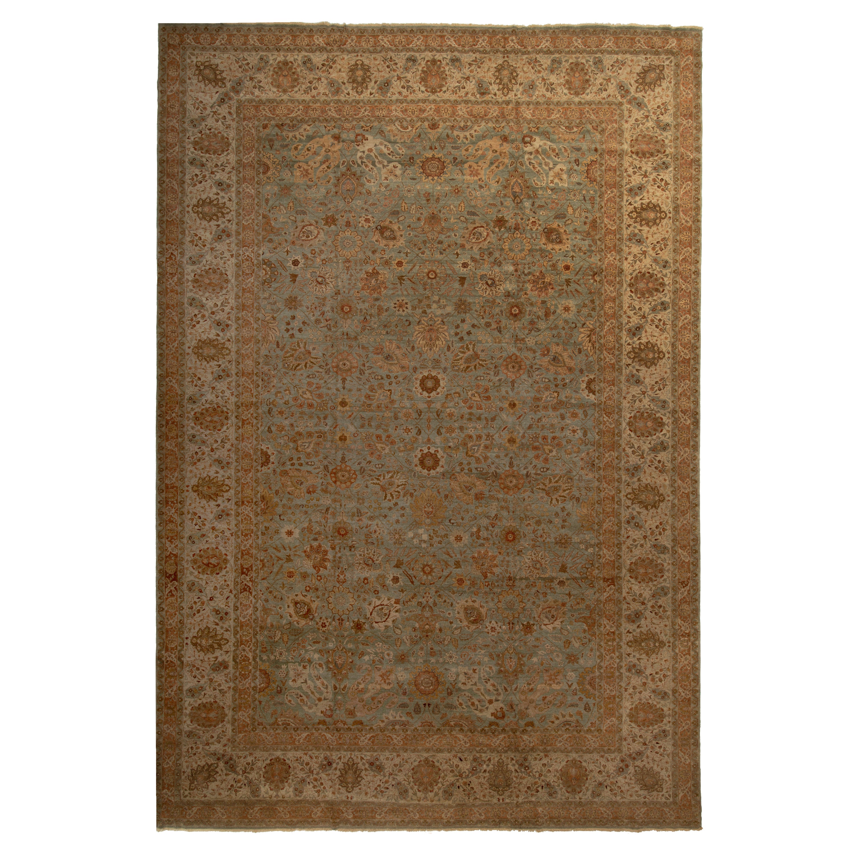 Brown Traditional Wool Rug - 14'7" x 21'10"