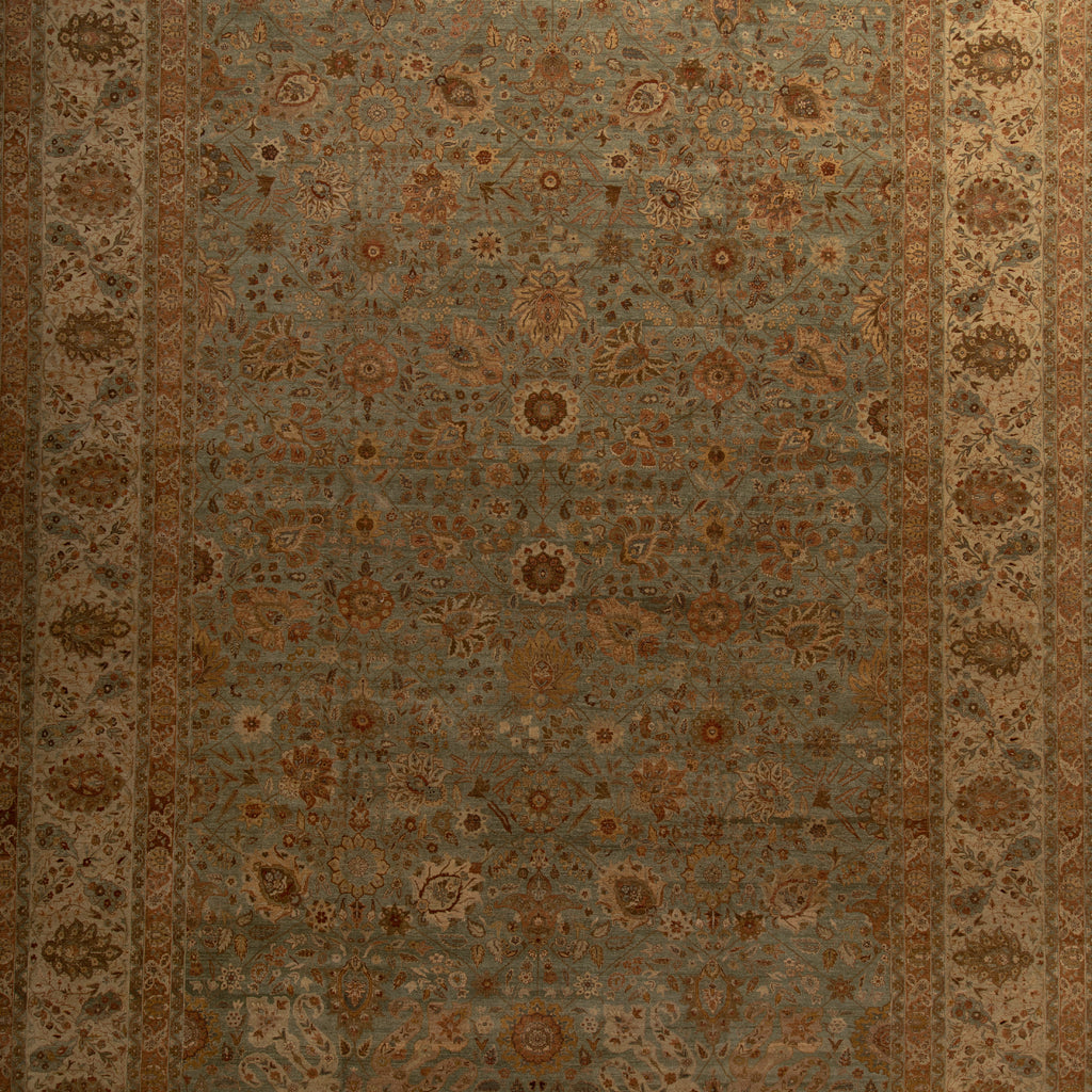 Brown Traditional Wool Rug - 14'7" x 21'10"