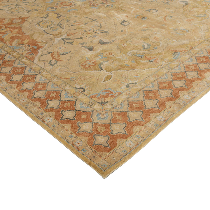 Traditional Wool & Silk Rug - 12'2" x 14'11" Default Title