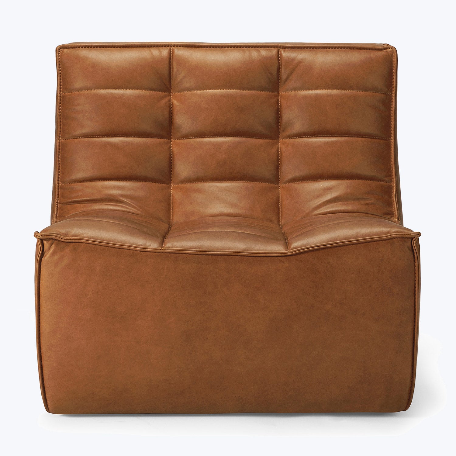 Sectional Armless Chair Old Saddle