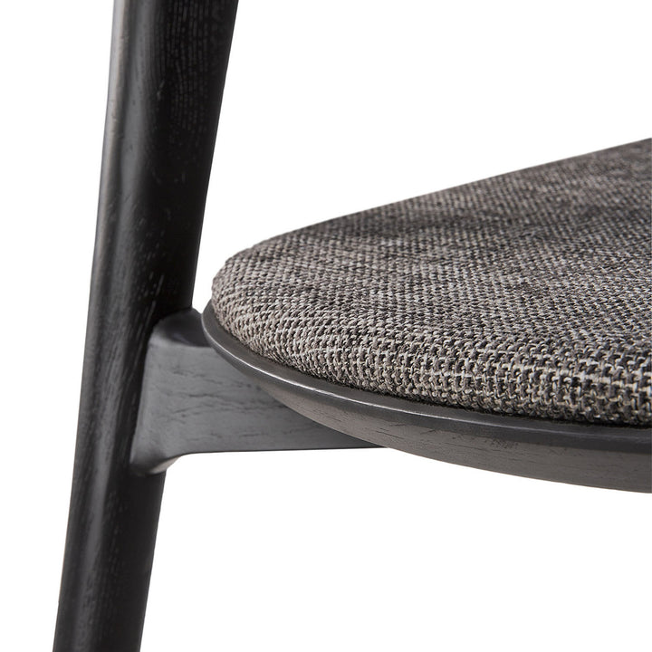 Upholstered Bok Side Chair Gray