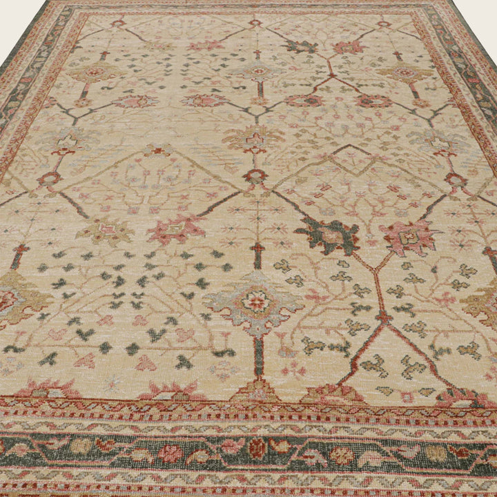 Brown Traditional Silk Rug - 9' x 12'3"