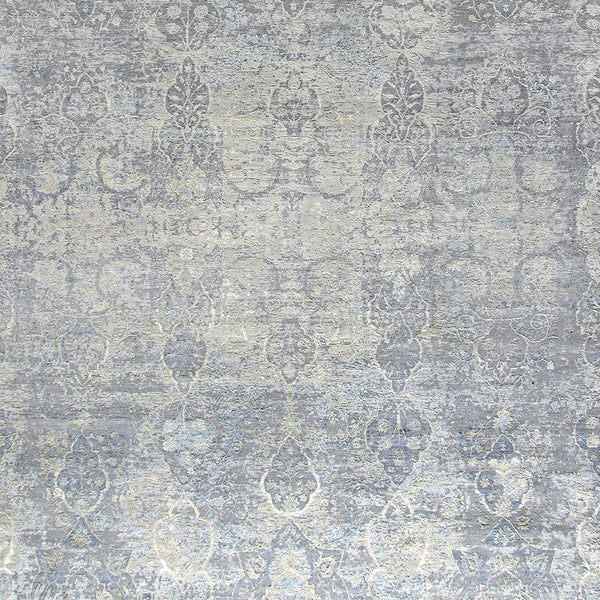 Transitional Wool & Silk Rug - 9' x 12'2" Default Title
