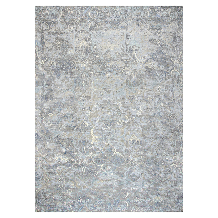 Transitional Wool & Silk Rug - 10' x 14'1" Default Title