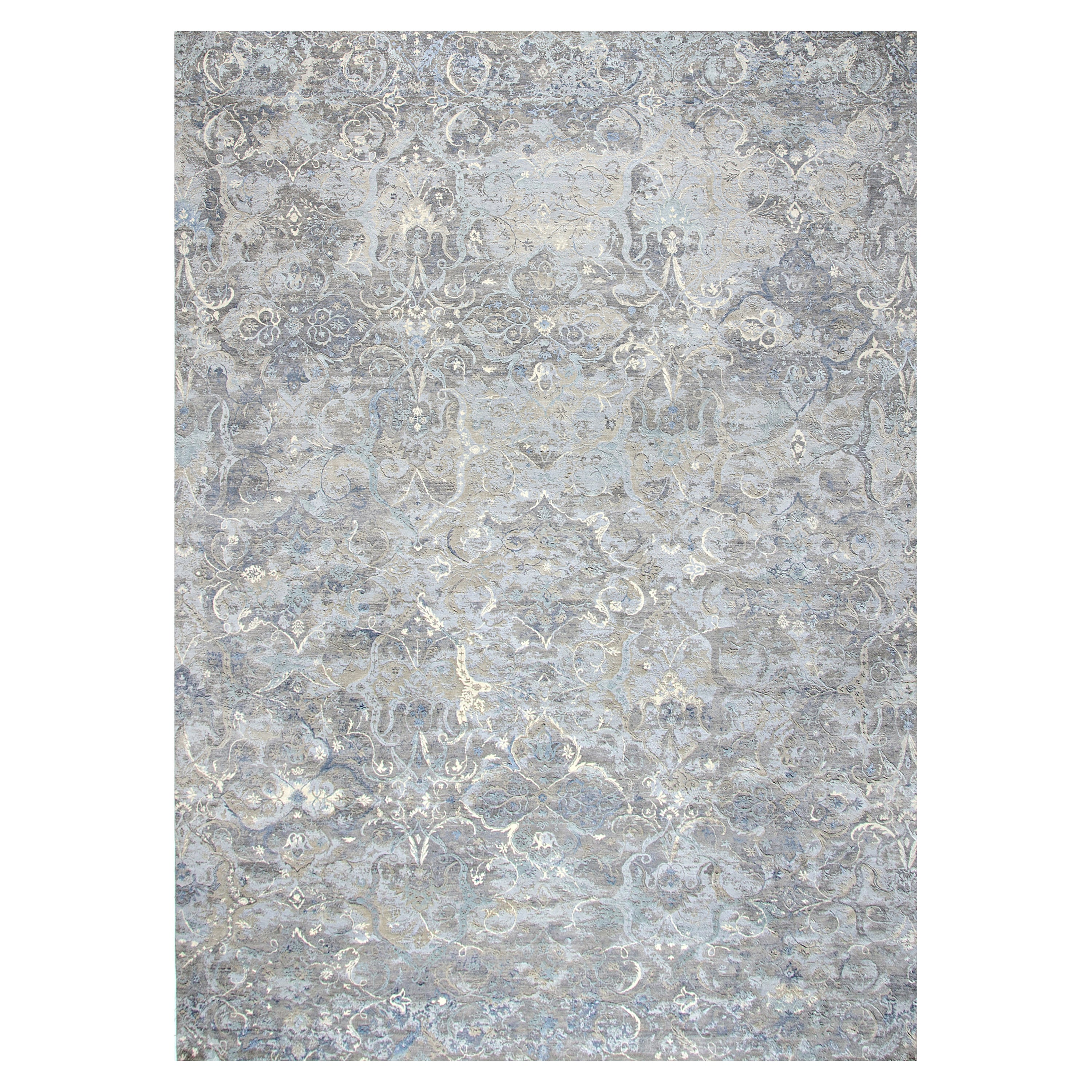 Transitional Wool & Silk Rug - 10' x 14'1" Default Title