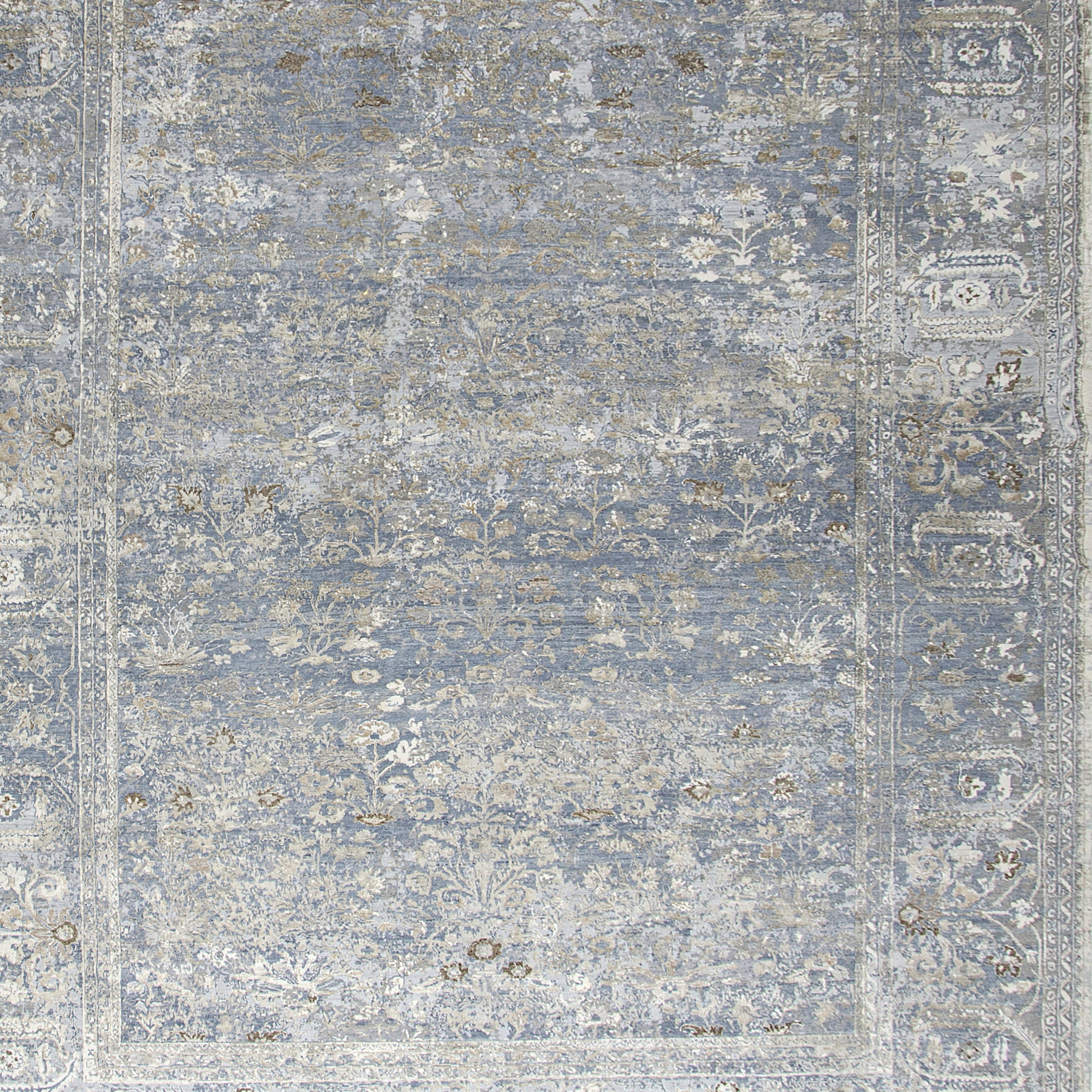 Transitional Wool & Silk Rug - 9'11" x 14'1" Default Title