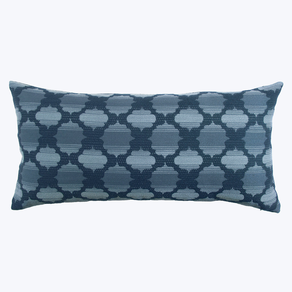 Alhambra Indoor/Outdoor Lumbar Pillow, Navy Default Title