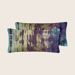 Mini Brushstroke Velvet Lumbar Pillows, Set of 2