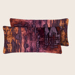 Set of 2 Mini Brushstroke Velvet Pillows, Wildberry Default Title