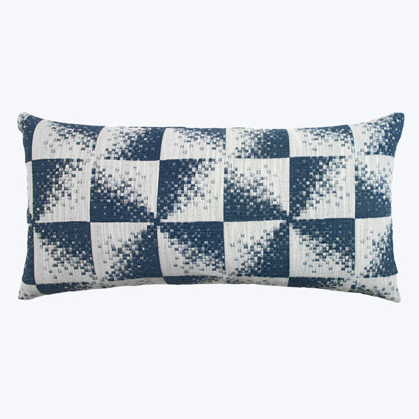 Checkmate Indoor/Outdoor Lumbar Pillow, Navy Default Title