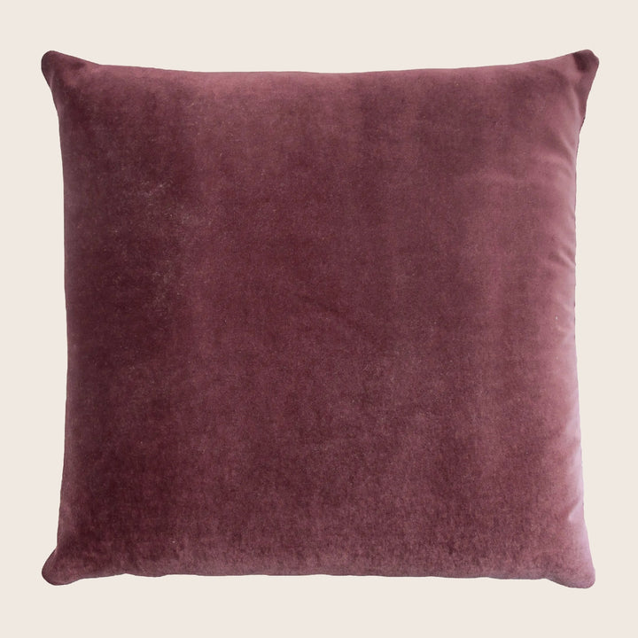 Coral Reef Velvet Pillow, Burgundy