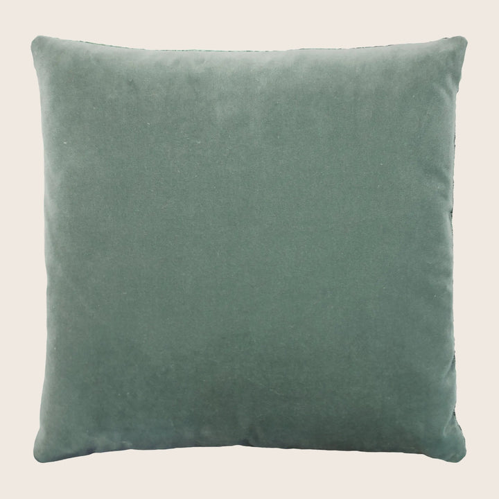 Coral Reef Velvet Pillow, Kelp