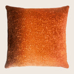 Coral Reef Velvet Pillow, Rust