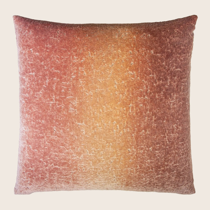 Coral Reef Velvet Pillow, Sunstone