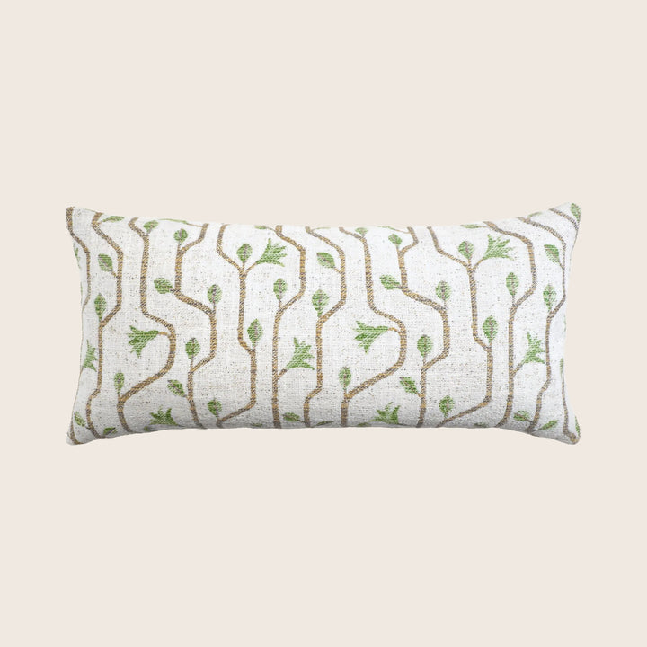 Craftsman Indoor/Outdoor Lumbar Pillow, Avocado