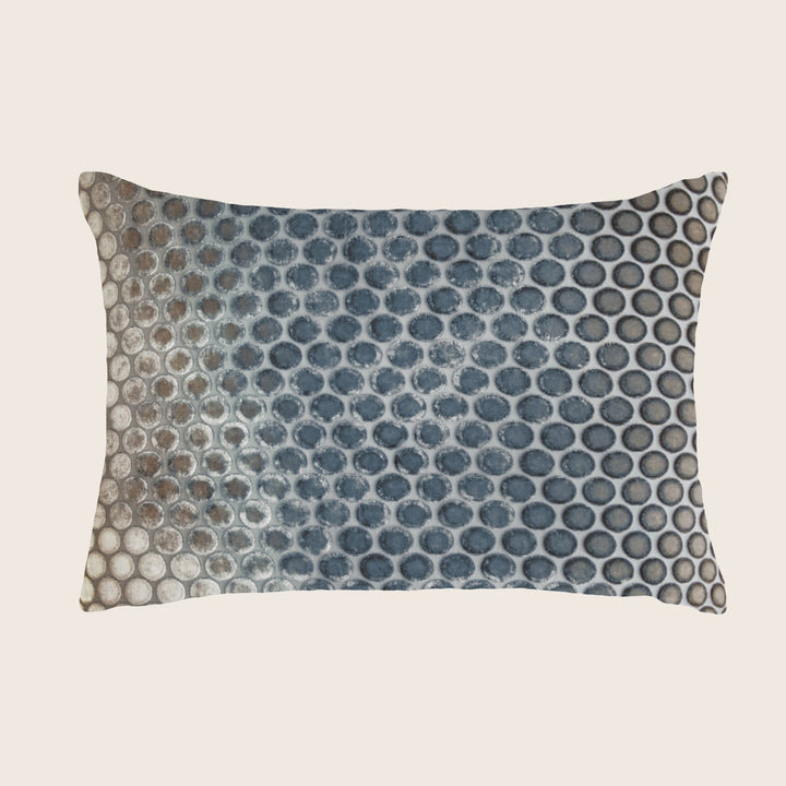 Dots Velvet Pillow, Gunmetal