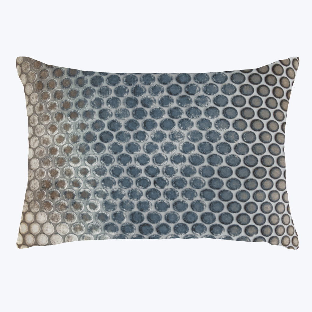 Dots Velvet Lumbar Pillow, Gunmetal Default Title