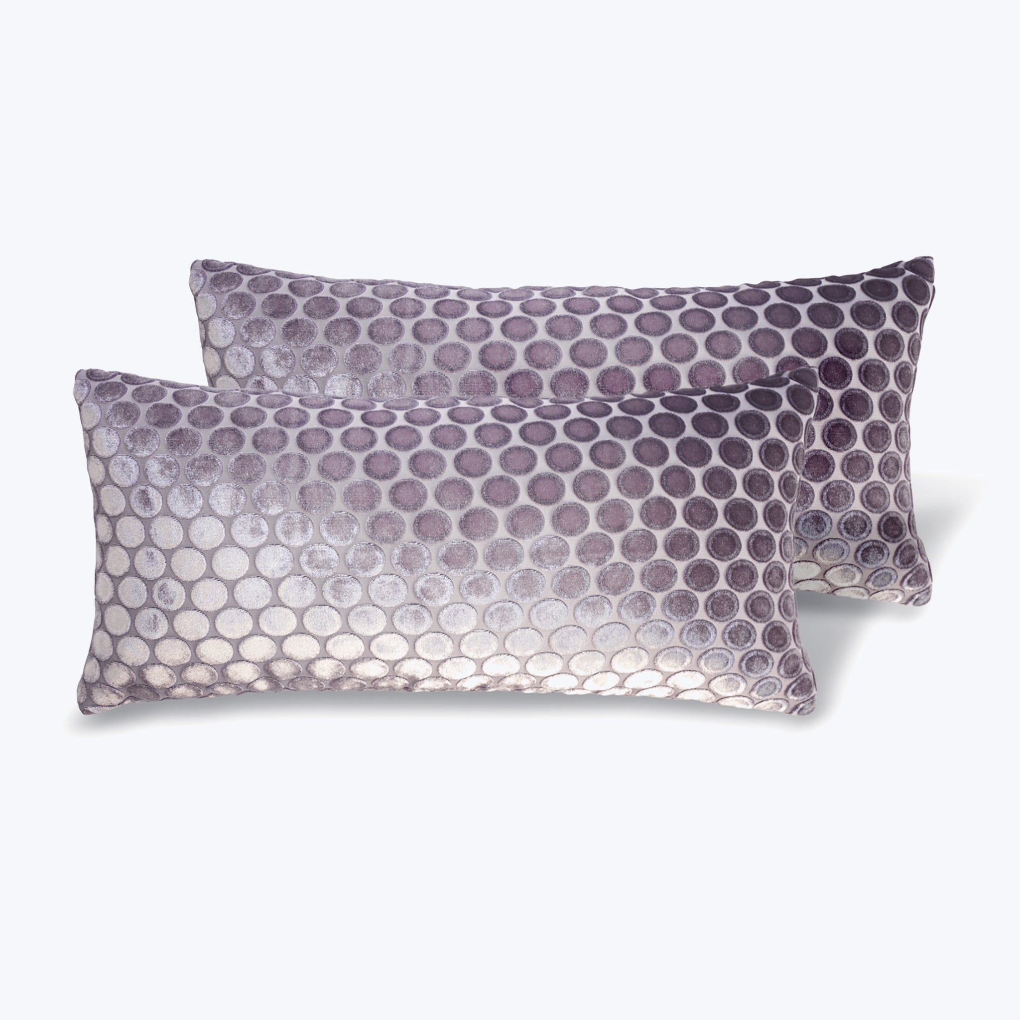 Set of 2 Mini Dots Velvet Pillows, Thistle Default Title