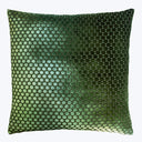 Dots Velvet Pillow, Evergreen 22" x 22"